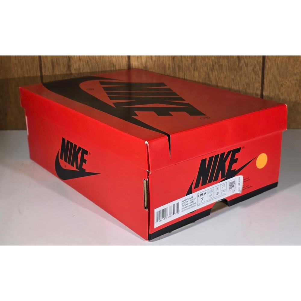 SHOEBOX ONLY- Nike Air Jordan 1 High OG Seafoam Healing Orange CD0461-002 Wmns 7